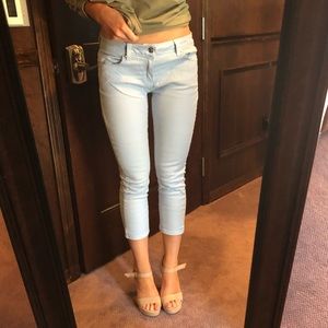 Michael Kors light blue cropped pants size 2